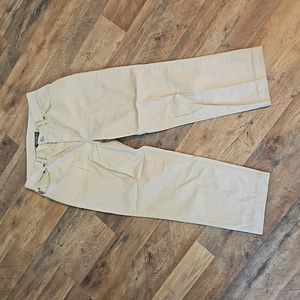 👖LAUREN JEANS CO (RALPH LAUREN) TAN CROPPED JEANS👖